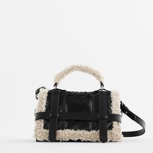 Zara Faux Shirling Trim Bag